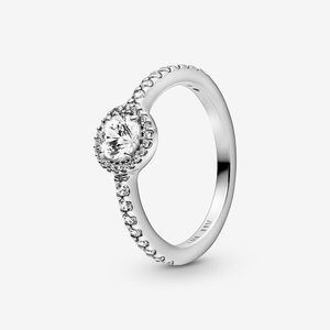 pandora classic sparkle halo ring
